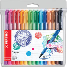 Stylo-feutre Papermate Flair - pointe moyenne - coloris assortis - par 16