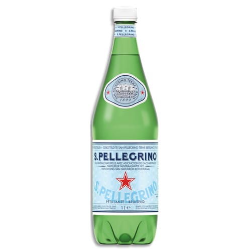 SAN PELLEGRINO - SAN PELLEGRINO Bouteille d'eau pétillante 1 litre minérale  disponible chez ALL OFFICE