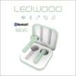 LEDWOOD Ecouteurs intra-auriculaires sans fil Vert Clair, touch contôle, USB TYPE-C photo du produit