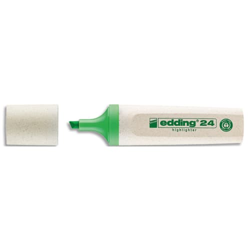 EDDING Surligneur ECOLINE-24 pointe biseautée a une largeur de trait de 2 à 5 mm. Couleur vert photo du produit Principale L