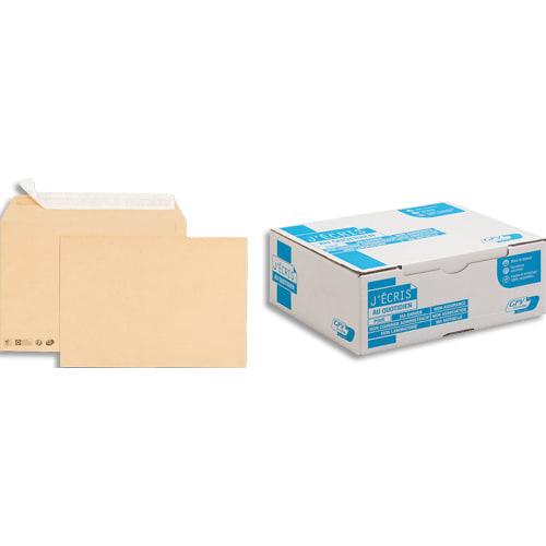 GPV Boîte de 250 enveloppes kraft auto-adhésives 90g format C4 photo du produit Principale L