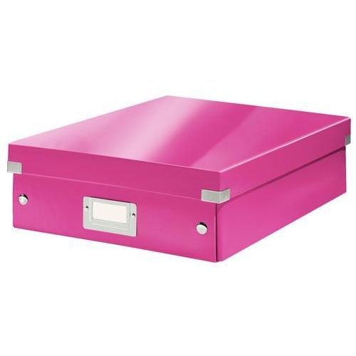 LEITZ Boîte CLICK&STORE M-Box avec compartiments amovibles. Coloris Rose photo du produit Principale L