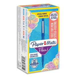 PAPERMATE - PAPERMATE Blister de 12 stylos feutres Flair. Coloris Pastel  assortis disponible chez GBE CALIPAGE - DIJON