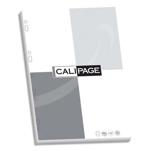 CALIPAGE Etui carton de 200 pages copies doubles A4 grands carreaux 90g  perforées ≡ CALIPAGE