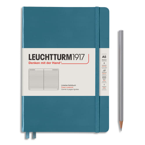 LEUCHTTURM 1917 Carnet rigide 14,8x21cm 251 pages lignées