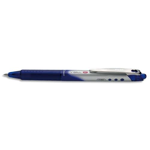 PILOT V-BALL Stylo Roller pointe métal 0,7 mm encre liquide Bleue