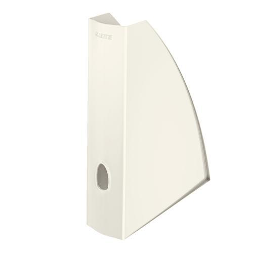 LEITZ Porte-revues Wow. Dimensions (hxp) : 31,2 x 25,8 cm. Dos de 7,5 cm. Coloris blanc photo du produit Principale L