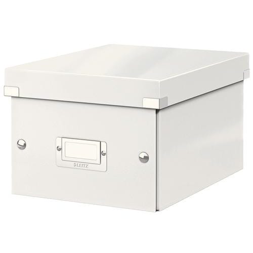 LEITZ Boîte CLICK&STORE S-Box. Format A5 - Dimensions : L216xH160xP282mm. Coloris Blanc. photo du produit Principale L