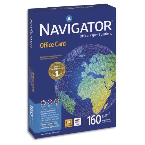 NAVIGATOR Ramette 250 feuilles papier extra Blanc Navigator Office Card A3 160G CIE 169 photo du produit Principale L