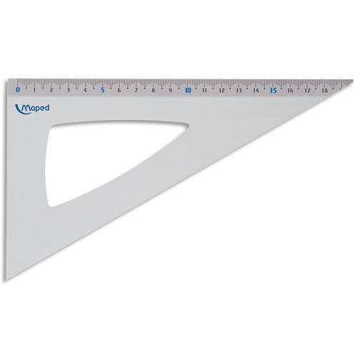 MAPED Equerre 60° 21 cm aluminium anodisé photo du produit