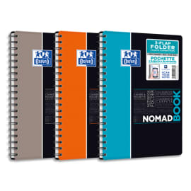 OXFORD Nomadbook 160 pages (couverture PP), 5x5 (technologie réglure SCRIBZEE). Format B5 photo du produit