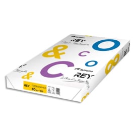 Ramette de 500 feuilles de papier recyclé 80g de format A4 bleu clair  EVERCOLOR