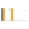 EXACOMPTA Bloc vendeur 100 feuillets 60x135 mm Orange photo du produit