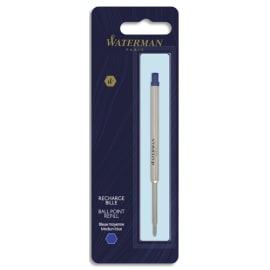 WATERMAN Blister 1 recharge bille moyenne coloris Bleu photo du produit