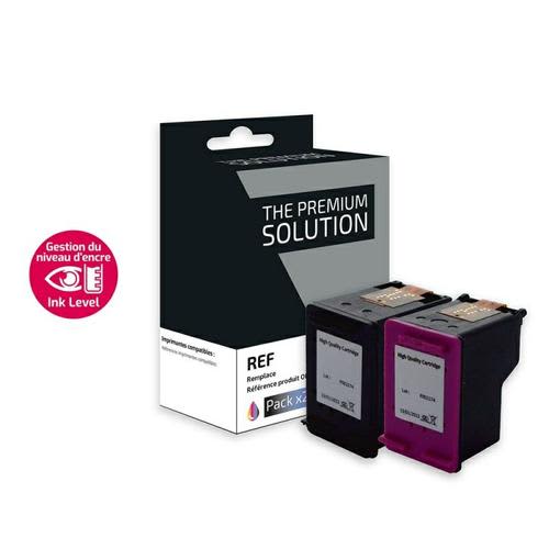 THE PREMIUM SOLUTION Cartouche compatible HP N9K08/07AE B8H304XLB/CL photo du produit Principale L