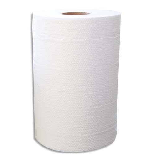 Lot de 2 Bobines d'essuyage 2 plis 150 formats 25 x 19,5 cm - L37,5 m,bobine D11,5 cm Blanc Eco photo du produit Principale L