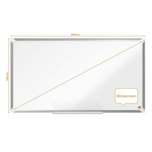 NOBO Tableau blanc émaillé Premium Plus magnétique 890 x 500 mm - Blanc - 1915366 photo du produit Secondaire 2 L