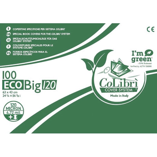 COLIBRI 100 Couvertures de livres ECO BIG 120 microns, 63 x 43 cm photo du produit Principale L