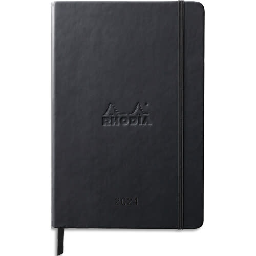 CLAIREFONTAINE RHODIA Agenda Webplanner Janvier à Décembre 2024 A5 - grille verticaIe, 160 pages OR photo du produit Principale L