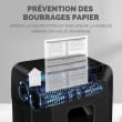 FELLOWES Destructeur AUTOMAX 80M, coupe mini-cut, P-4, 4x12mm, 80 feuilles, 17 litres, 4621501 photo du produit Secondaire 3 S