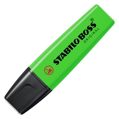 STABILO BOSS ORIGINAL surligneur pointe biseaut&eacute;e - Vert fluo photo du produit Secondaire 1 L