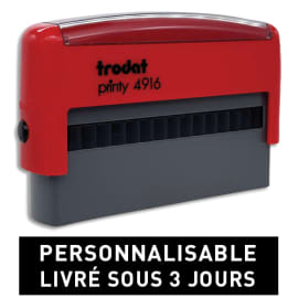 TRODAT PRINTY 4916 - 3 lignes - tampon société personnalisable empreinte 70x10mm photo du produit