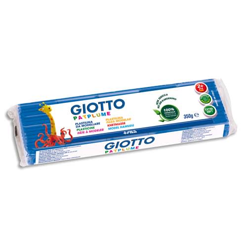 GIOTTO Pâte à modeler Patplume 350 g de couleur Bleu clair photo du produit Principale L