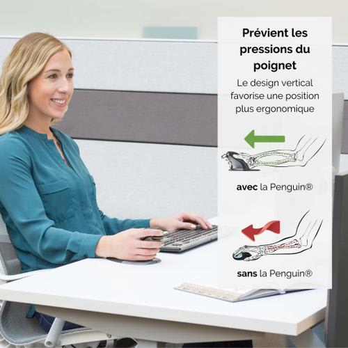 FELLOWES Souris ergonomique verticale PENGUIN sans fil taille moyenne 9894701 photo du produit Secondaire 2 L