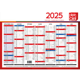 Quo Vadis - Calendrier bancaire 7 mois par face - 2024 - 13,5 x 18