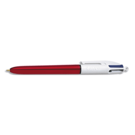 Stylo - 4 Couleurs - Pointe Moyenne - Bic - Grip Corps Bleu pas