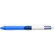 BIC Stylo bille 4 couleurs rétractables avec Grip Classique. Pointe Moyenne (1,0 mm). Corps bleu photo du produit Secondaire 1 S