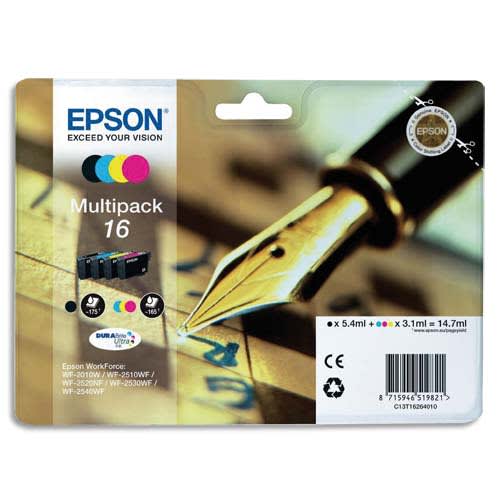 EPSON Multipack Jet d'Encre (T1626) C13T16264010 photo du produit Principale L