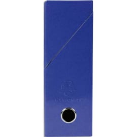 EXACOMPTA Boîte de transfert Iderama, carte lustrée pelliculée, dos 9 cm, 34x25,5cm, coloris Bleu foncé photo du produit
