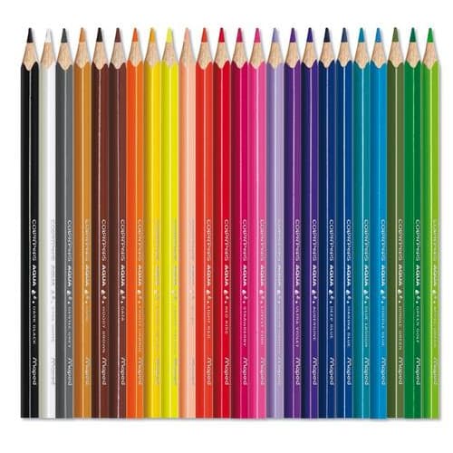 MAPED Boîte de 24 crayons de couleur aquarellables COLOR'PEPS + 1 pinceau offert photo du produit Secondaire 1 L