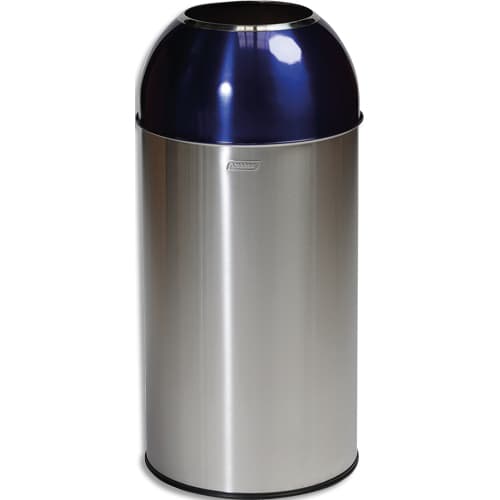 PROBBAX Collecteur ''dôme'' 40L - Inox Satiné/Bleu photo du produit Principale L