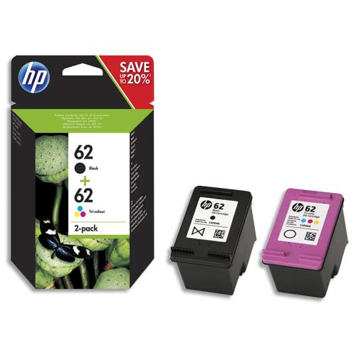 HP 62 Plusieurs couleurs Cartouche d'encre