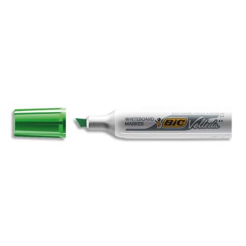 BIC Velleda 1781 Feutres pour Tableau Blanc Effaçables à Sec Pointe Biseautée Large - Vert photo du produit