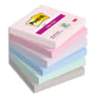 POST-IT® Notes Super Sticky Soulful. 76 x 76 mm. Lot de 6 blocs de 90 F. Ass : rose, bleu et vert. photo du produit