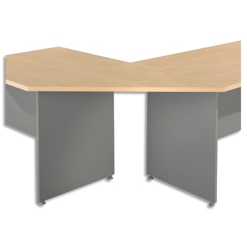 SIMMOB Angle trapèze 90° bureau hêtre WITMA090HB1 photo du produit Principale L