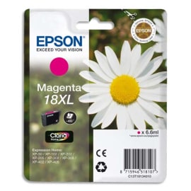 EPSON Cartouche Jet d'Encre Claria Home Magenta XL ''Pâquerette'' 18 (T1813) - C13T18134012 photo du produit