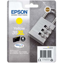 EPSON Cartouche Jet d'Encre DURABrite Ultra Yellow XL ''Cadenas'' 35 (T3594) - C13T35944010 photo du produit