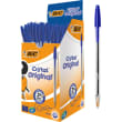 BIC Cristal Original Stylos-Bille Pointe Moyenne (1,0 mm) - Bleu photo du produit Secondaire 2 S