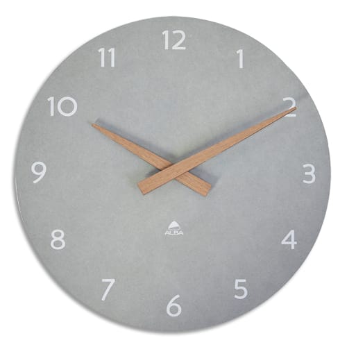 ALBA Horloge murale grise nature et tendance. Diamètre 30 cm. photo du produit Principale L