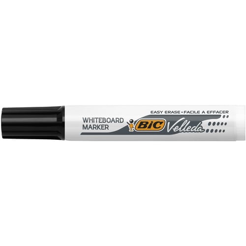 BIC Velleda 1711 Feutres pour Tableau Blanc Effaçables à Sec à Pointe Conique Moyenne - Noir photo du produit Secondaire 2 L