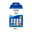 EPSON Pack de 4 bouteilles d'encre Ecotank N°104 C13T00P640 photo du produit