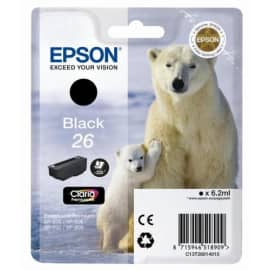 EPSON Cartouche jet d'encre N°26 - Ours polaire - T2601 - Noir - C13T26014012 photo du produit