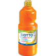 GIOTTO Flacon d'1 litre de gouache liquide de couleur orange ultra lavable photo du produit