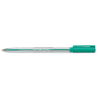 PERGAMY Stylo à bille pointe moyenne encre Verte corps plastique cristal avec capuchon photo du produit