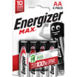 ENERGIZER Blister de 4 piles AA LR06 Max 7638900437645 photo du produit