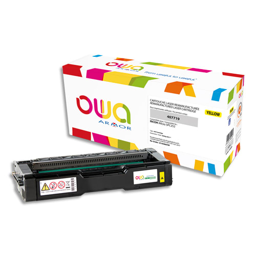 OWA Cartouche compatible Laser Jaune RICOH 407719 K16088OW photo du produit Principale L